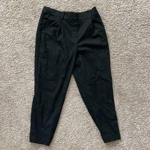 Loft black pants, large, pull-on elastic band